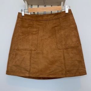 Faux suede a line mini